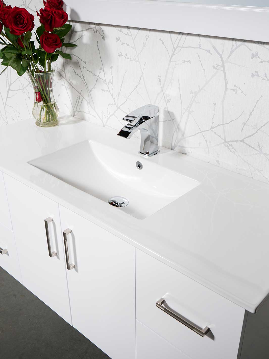 48 inch Narrow Depth Floating Vanity - Style 2048
