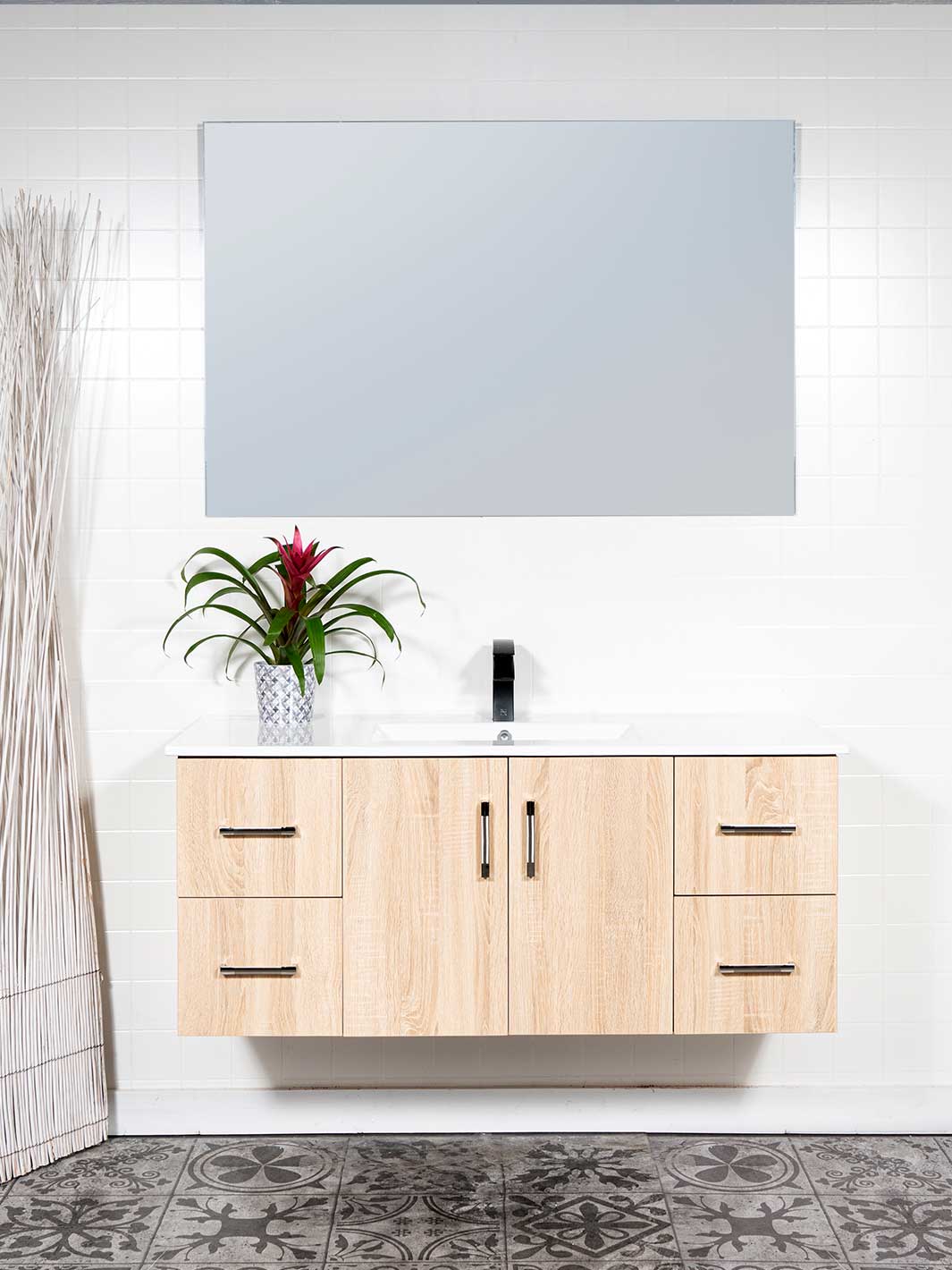48 inch Narrow Depth Floating Vanity - Style 2048