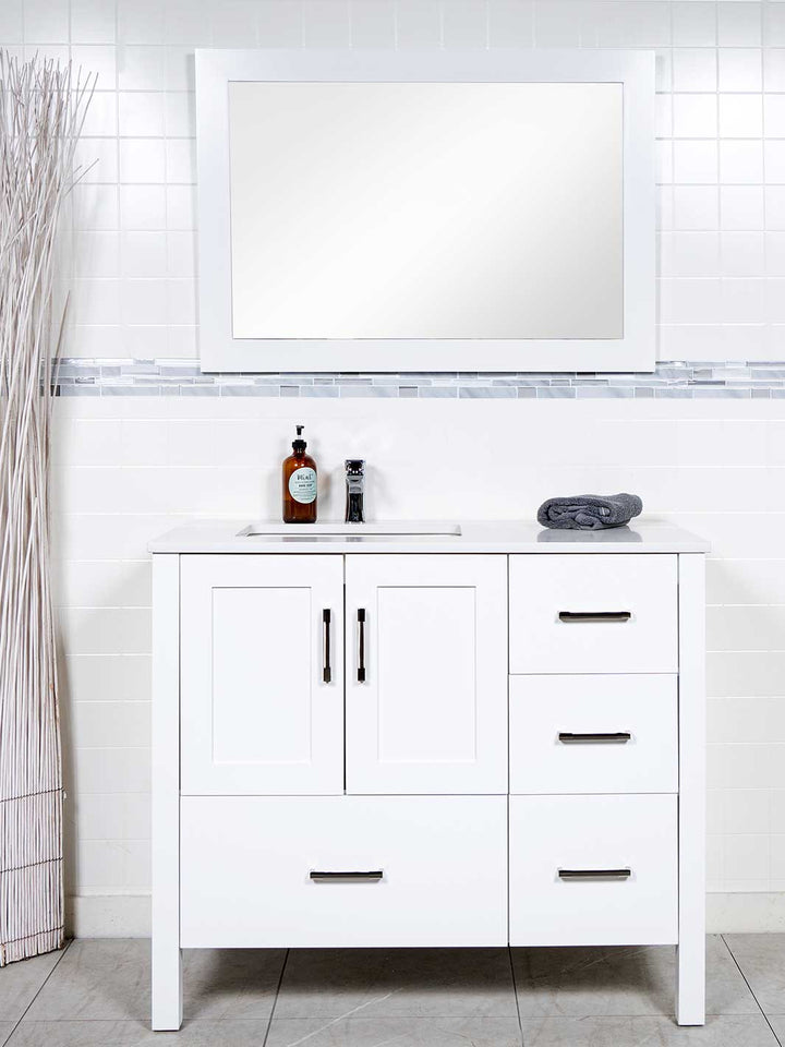 41 inch Vanity with Left Offset Sink - Style 2441