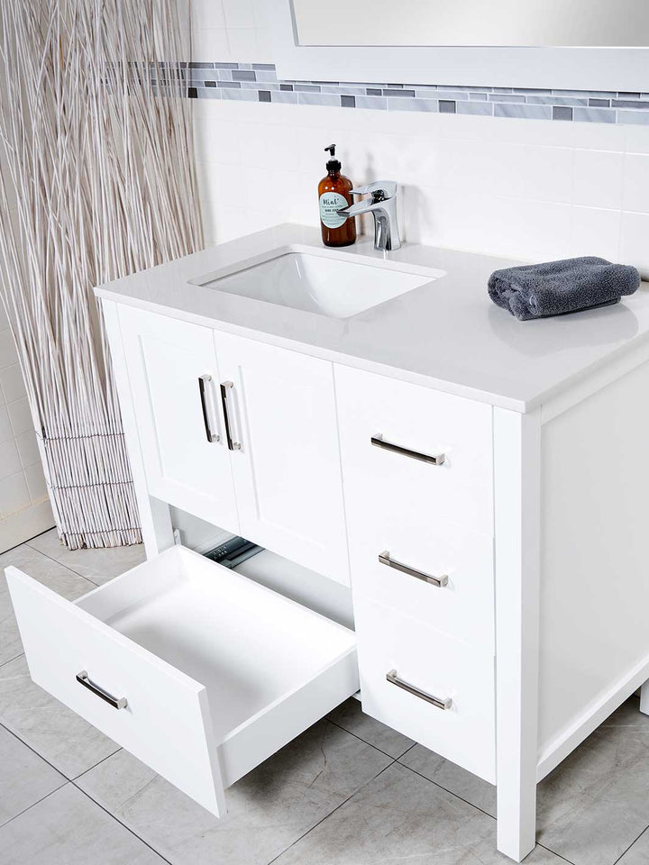 41 inch Vanity with Left Offset Sink - Style 2441