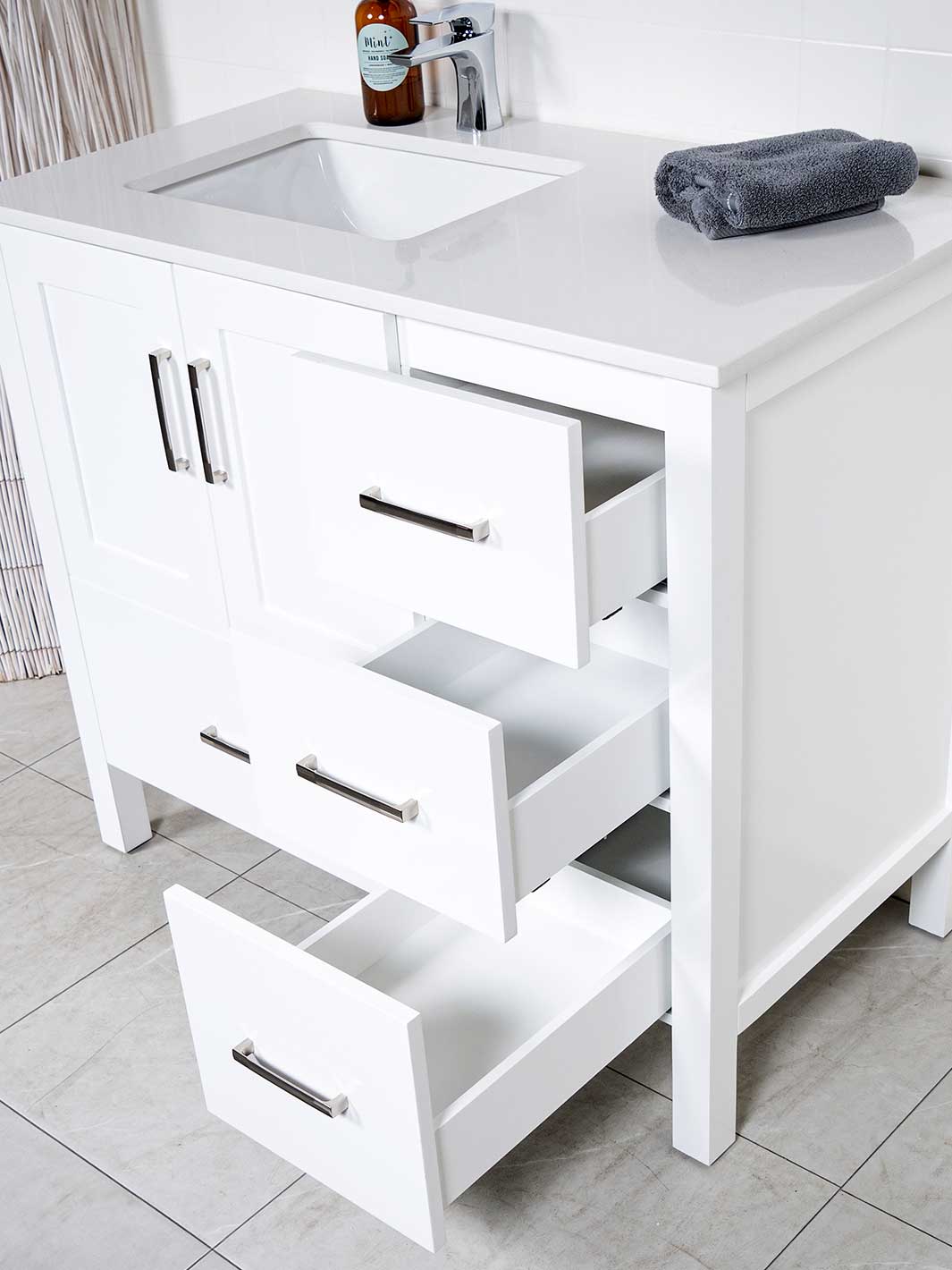 41 inch Vanity with Left Offset Sink - Style 2441