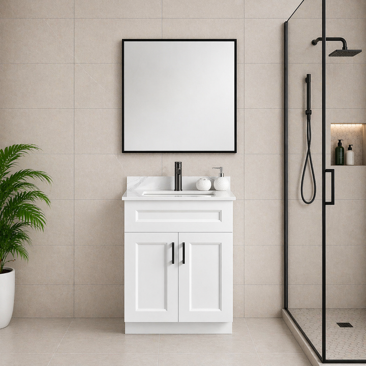24” Solid Wood Freestanding Bathroom Vanity
