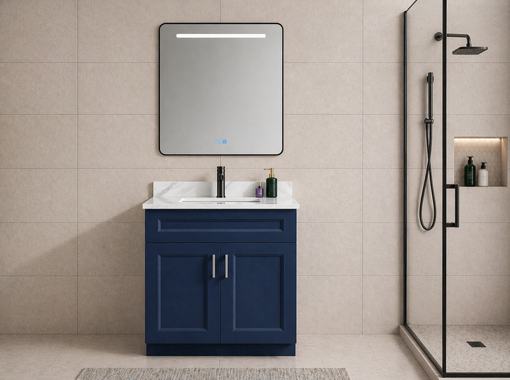 30” Solid Wood Freestanding Bathroom Vanity