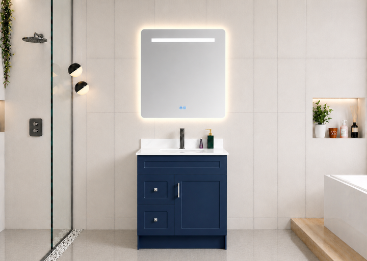 Essential 30” Freestanding Bathroom Vanity Drawers (Left Side) Classic Series