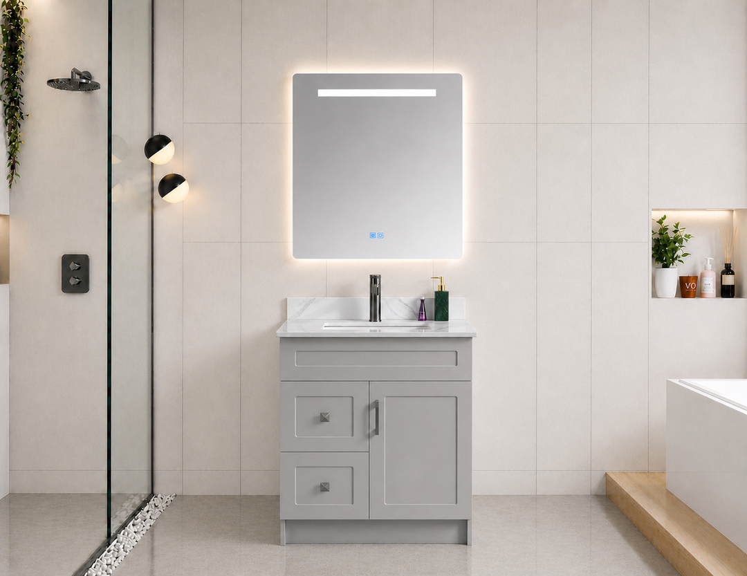 Essential 30” Freestanding Bathroom Vanity Drawers (Left Side) Classic Series