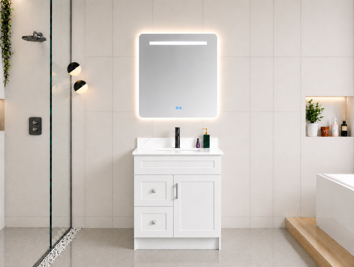 Essential 30” Freestanding Bathroom Vanity Drawers (Left Side) Classic Series