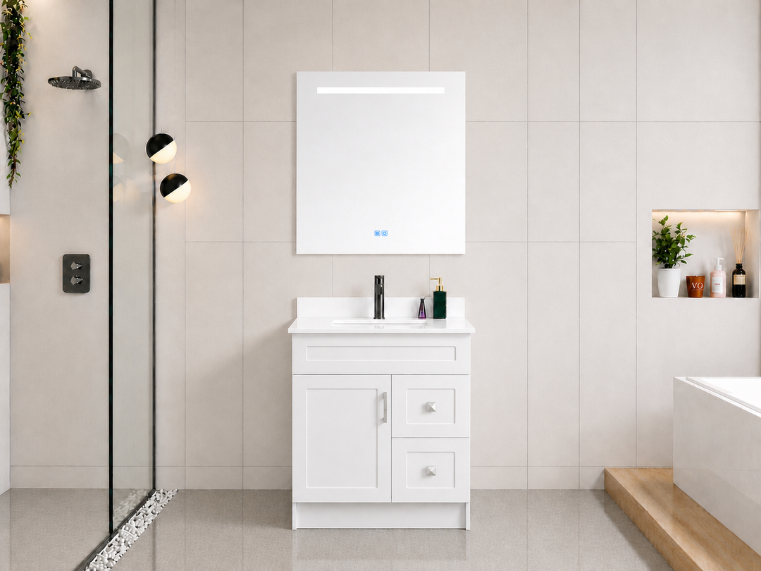 Essential 30” Freestanding Bathroom Vanity Drawers (Right Side) Classic Series