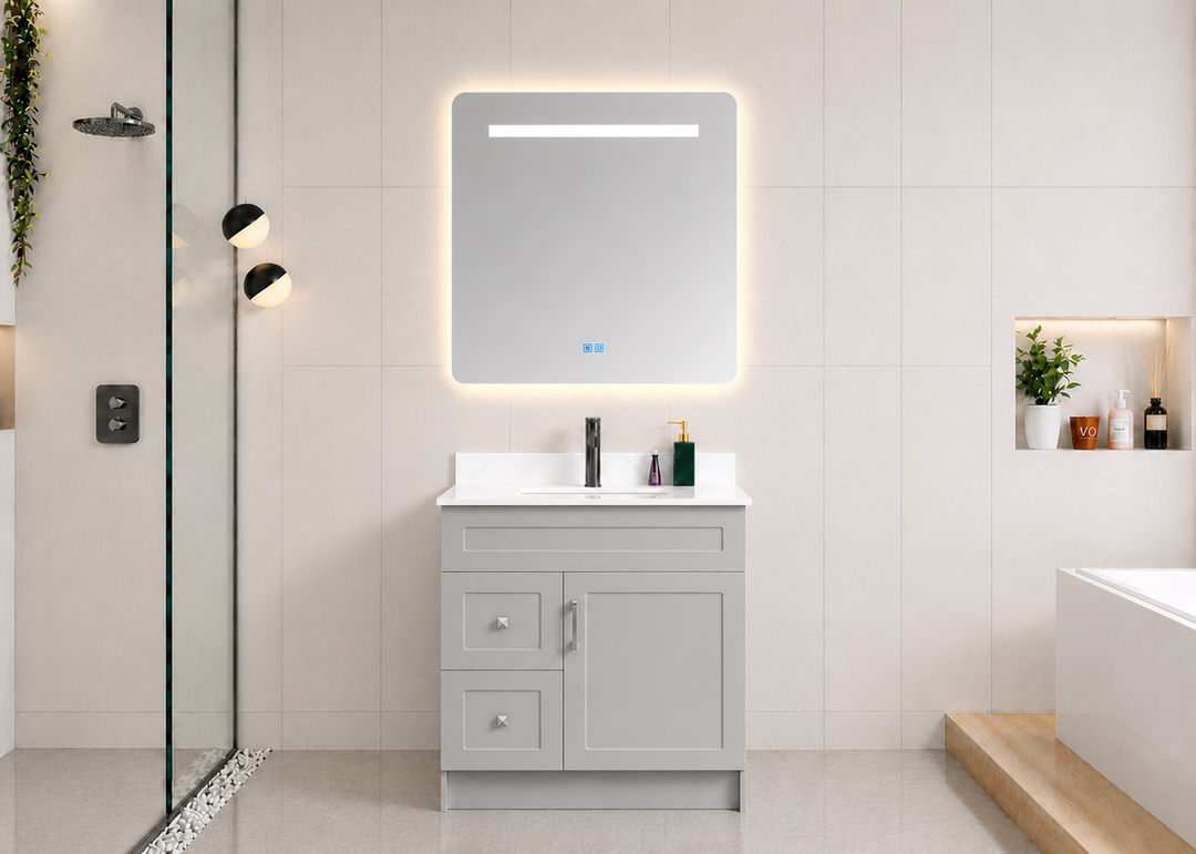 Essential 36” Freestanding Bathroom Vanity Drawers (Left Side) Classic Series