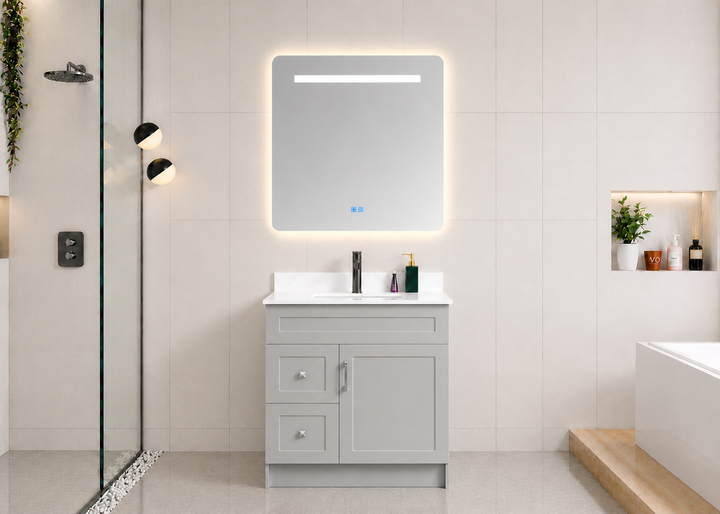 Essential 36” Freestanding Bathroom Vanity Drawers (Left Side) Classic Series