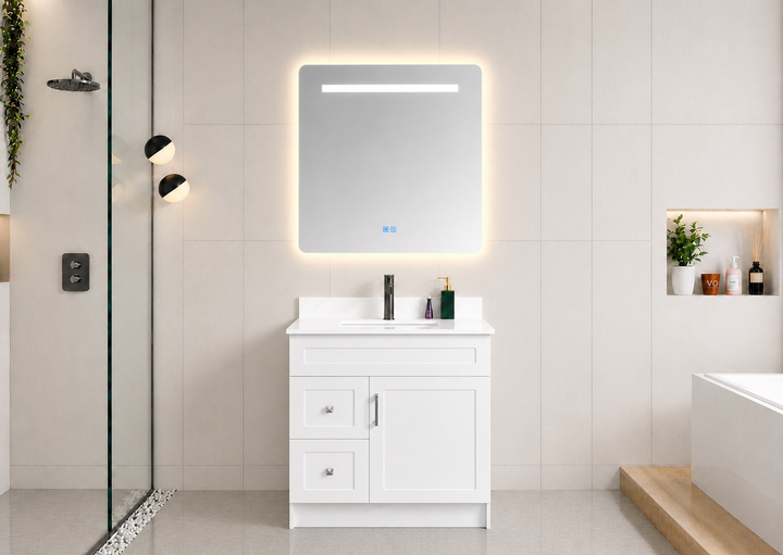 Essential 36” Freestanding Bathroom Vanity Drawers (Left Side) Classic Series
