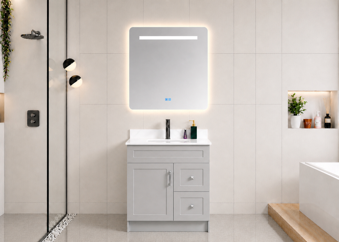 Essential 36” Freestanding Bathroom Vanity Drawers (Right Side) Classic Series