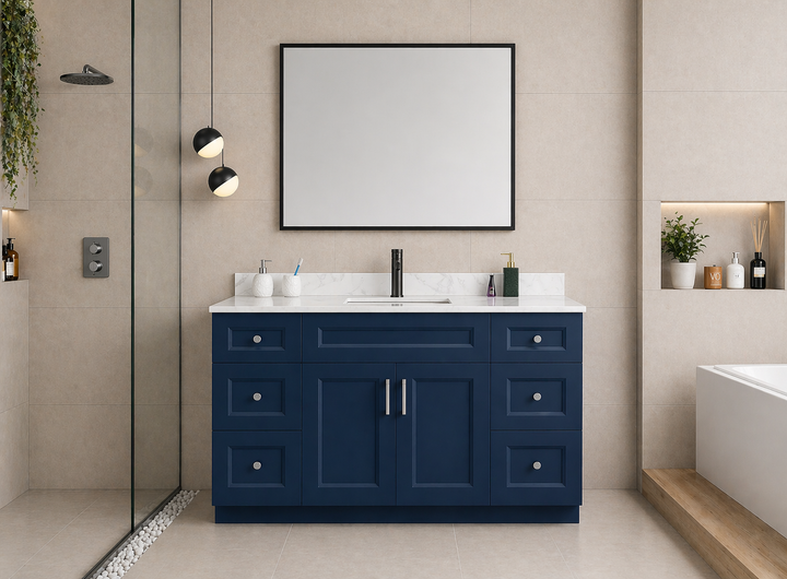 48” Single Sink Solid Wood Freestanding Bathroom Vanity