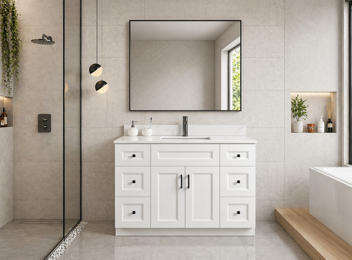 48” Single Sink Solid Wood Freestanding Bathroom Vanity