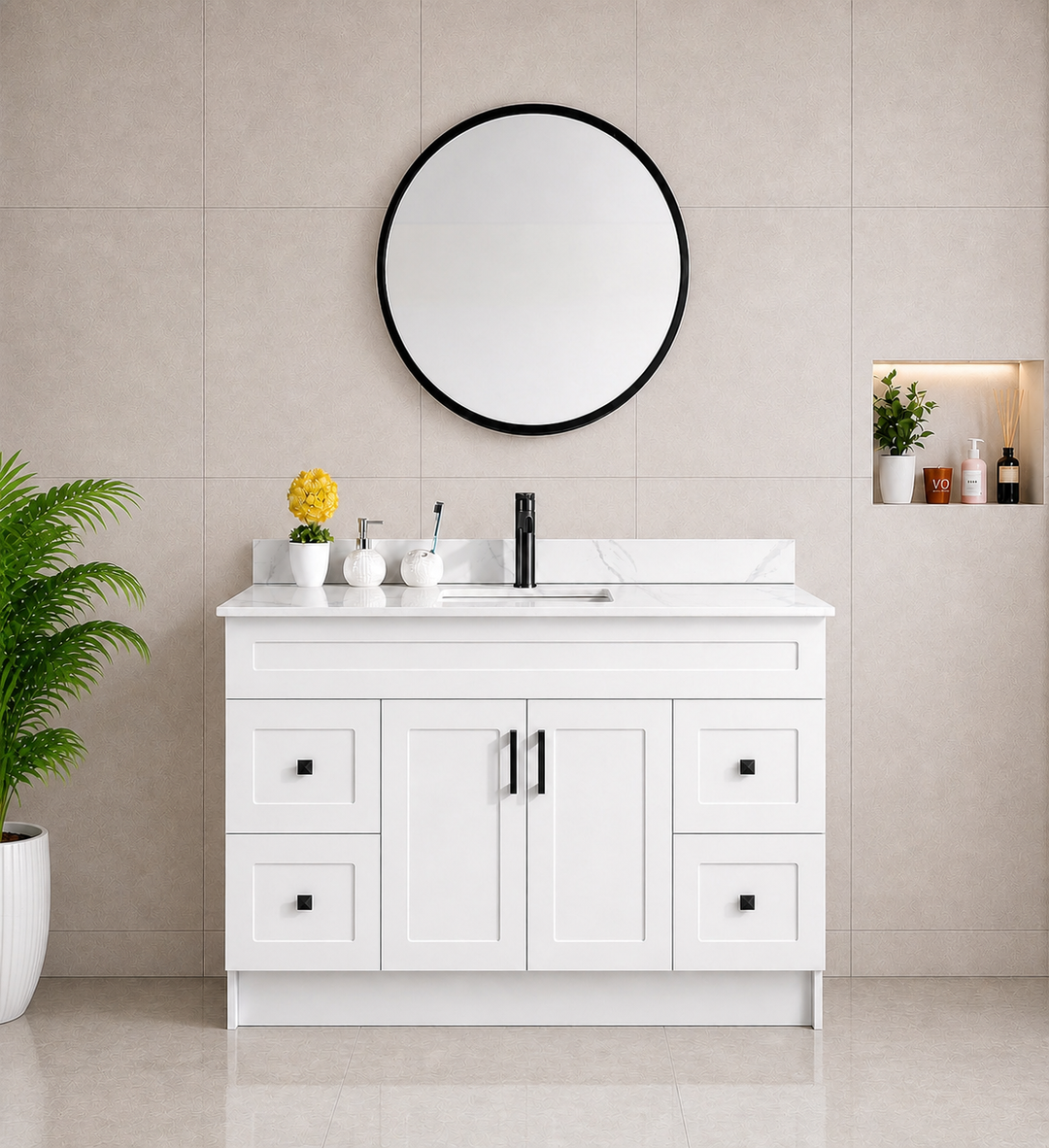 Essential 48” Single Sink Freestanding Bathroom Vanity Classic Series
