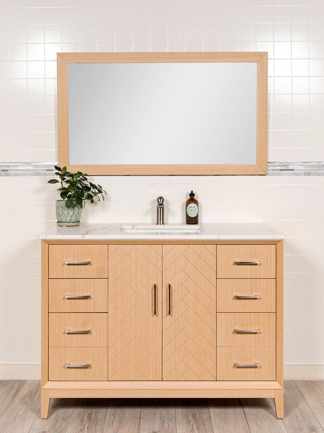 48 inch Vanity with Herringbone Design - Style 5848