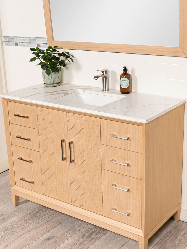 48 inch Vanity with Herringbone Design - Style 5848