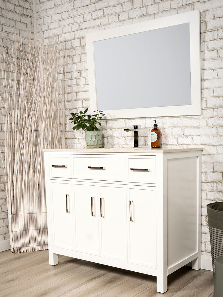 42 inch Bathroom Vanity with Slim Shaker - Style 6142