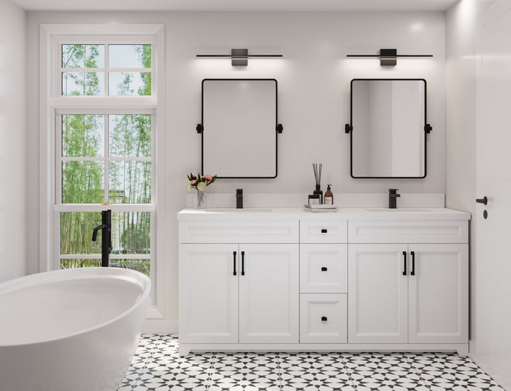 Hampton 72"D Solid-Wood Vanity