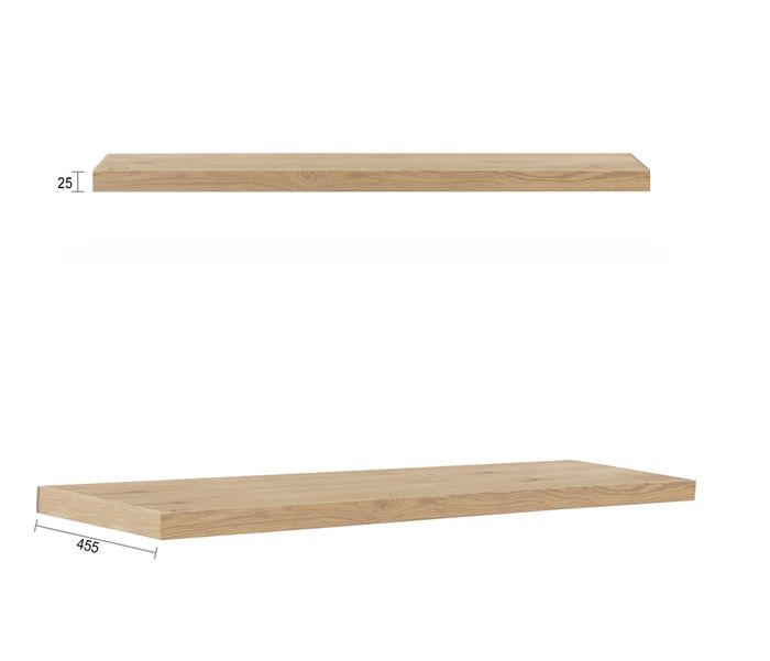 BYRON 1800mm Natural Oak Wall Hung Vanity