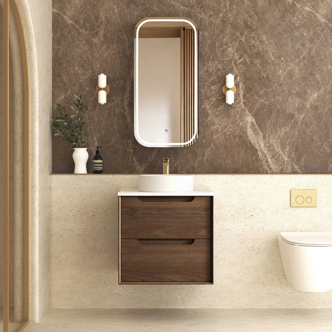 BYRON Wall Hung Vanity Sable Walnut (All Sizes)