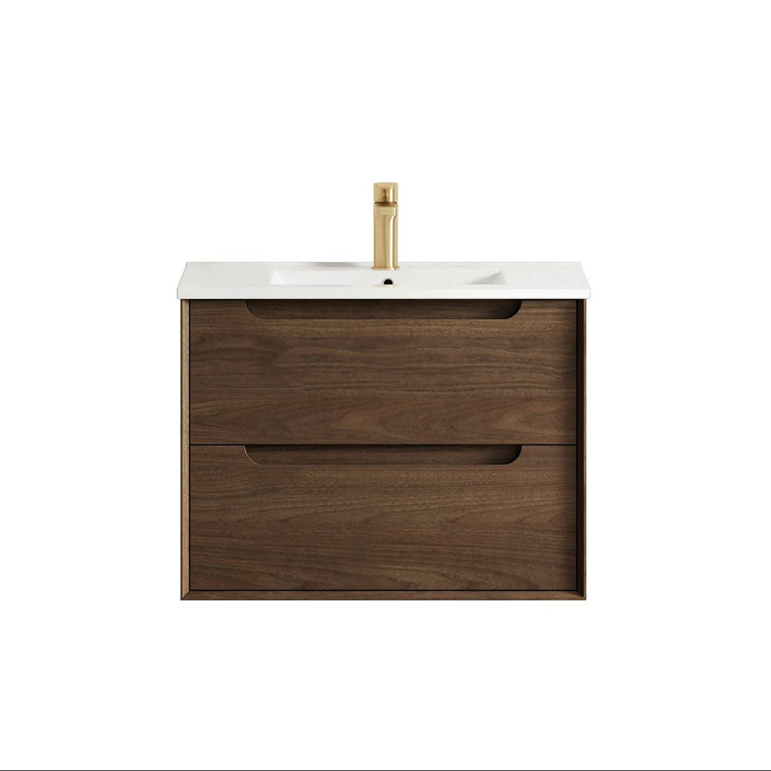 BYRON Wall Hung Vanity Sable Walnut (All Sizes)