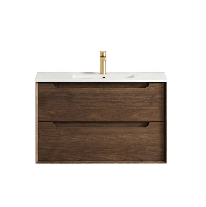 BYRON Wall Hung Vanity Sable Walnut (All Sizes)