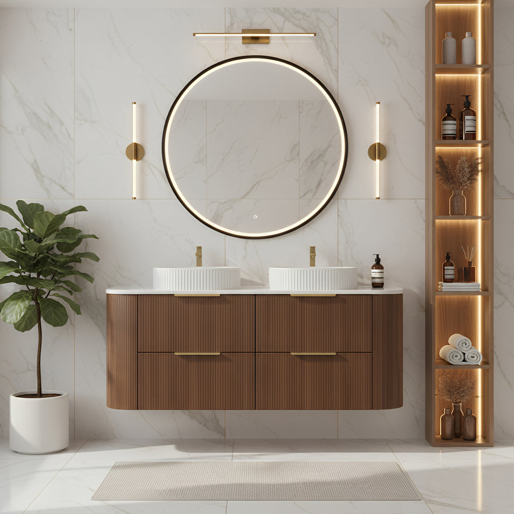 CETO ARTIS-D Wall Hung Vanity Walnut (All Sizes)