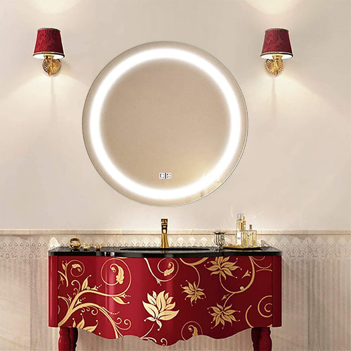Front-Lit Round LED Vanity Mirror