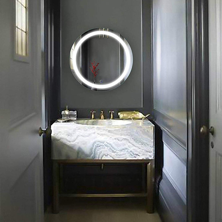 Front-Lit Round LED Vanity Mirror