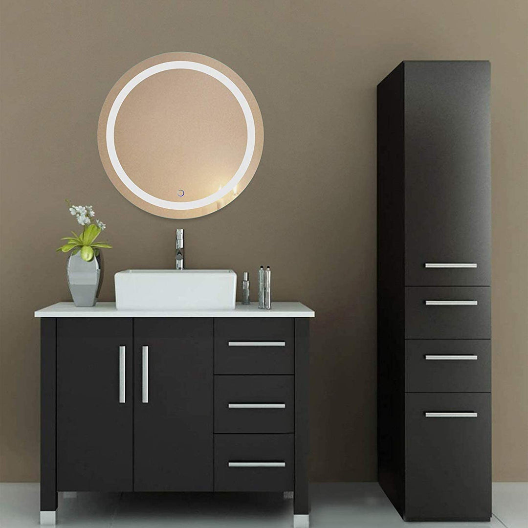 Front-Lit Round LED Vanity Mirror