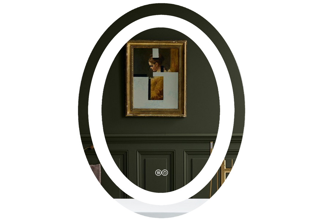 Oval LED Magnifying Vanity bathroom Mirror