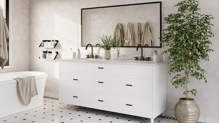 60 " Double Sink Freestanding Vanity