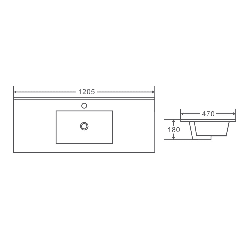 PARIS Wall Hung Vanity Walnut Woodmatt (All Sizes)