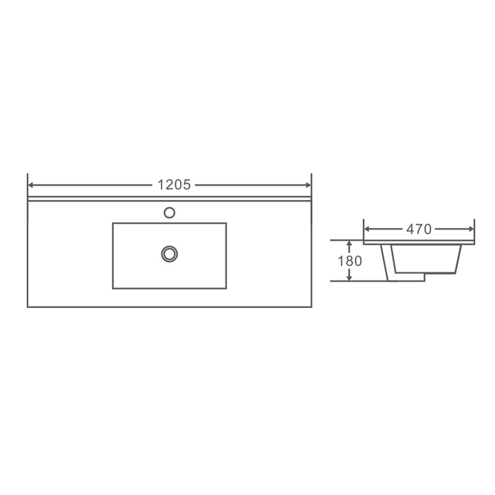 PARIS Wall Hung Vanity Walnut Woodmatt (All Sizes)