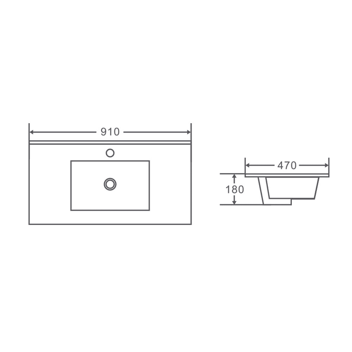 PARIS Wall Hung Vanity Walnut Woodmatt (All Sizes)