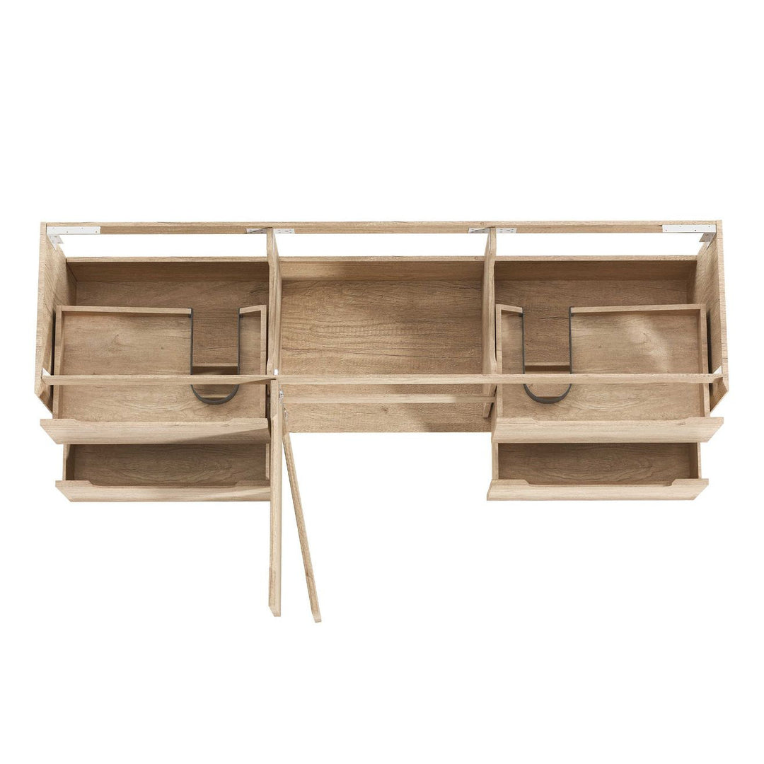 BYRON 1800mm Natural Oak Wall Hung Vanity