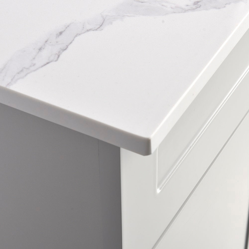 42” Single Sink Solid Wood (Drawers Right) Freestanding Bathroom Vanity