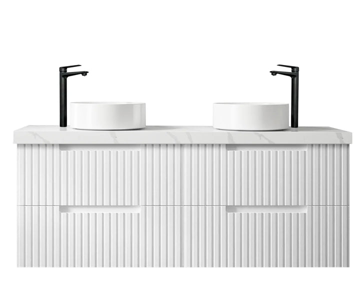 Vanity NOOSA Wall Hung 1500mm Satin White