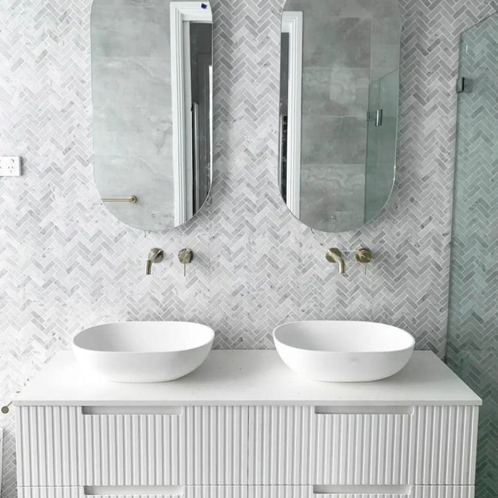 Vanity NOOSA Wall Hung 1500mm Satin White
